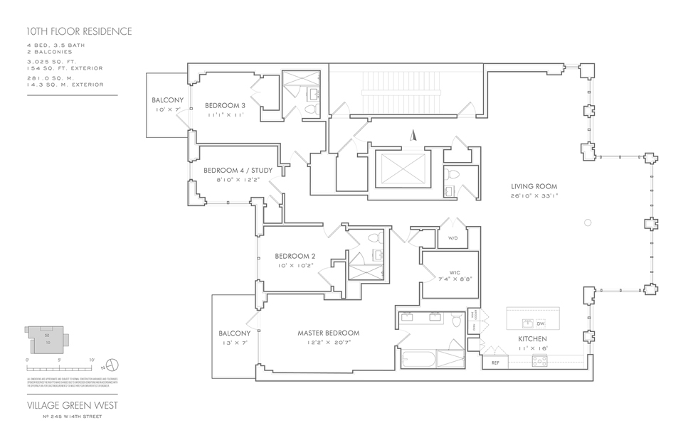 Residence 10<spam style="color:black;font-size:14px;">
         <br/>
          <table>
          <tr><td  width="140px">
          	4 bedrooms<br/>
			3.5 bathrooms<br/>
			2 Balconies<br/>
			</td>
            <td>
            Int Sq Ft   3,025<br/>
			Ext Sq Ft   154<br/>
			</td></tr></table>
            </spam>